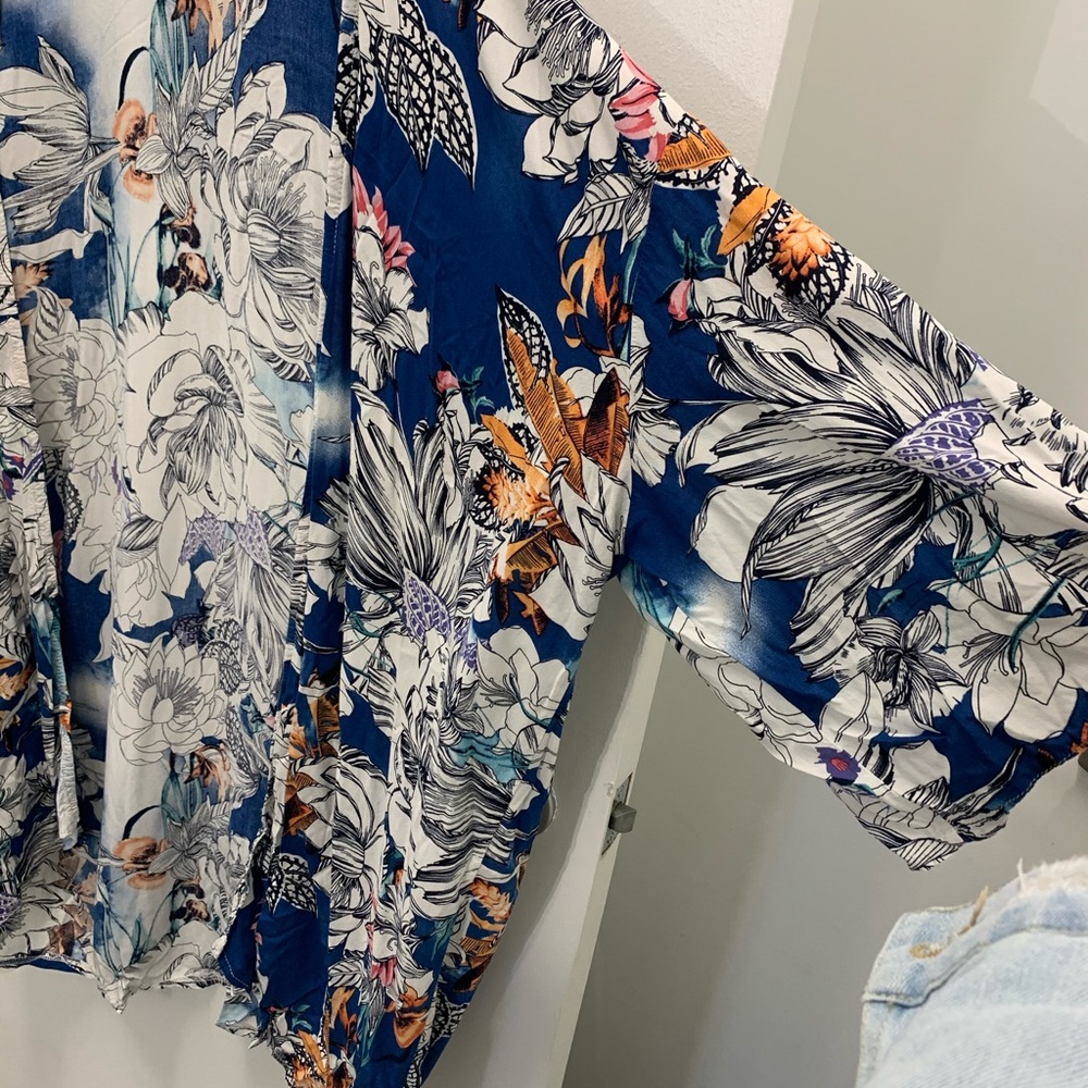 Blue & White Kimono